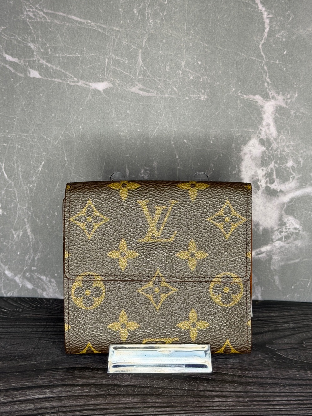 Louis Vuitton Monogram Vintage Compact Trifold Wallet Snap Coin Purse | Vintage - Picture 3 of 10